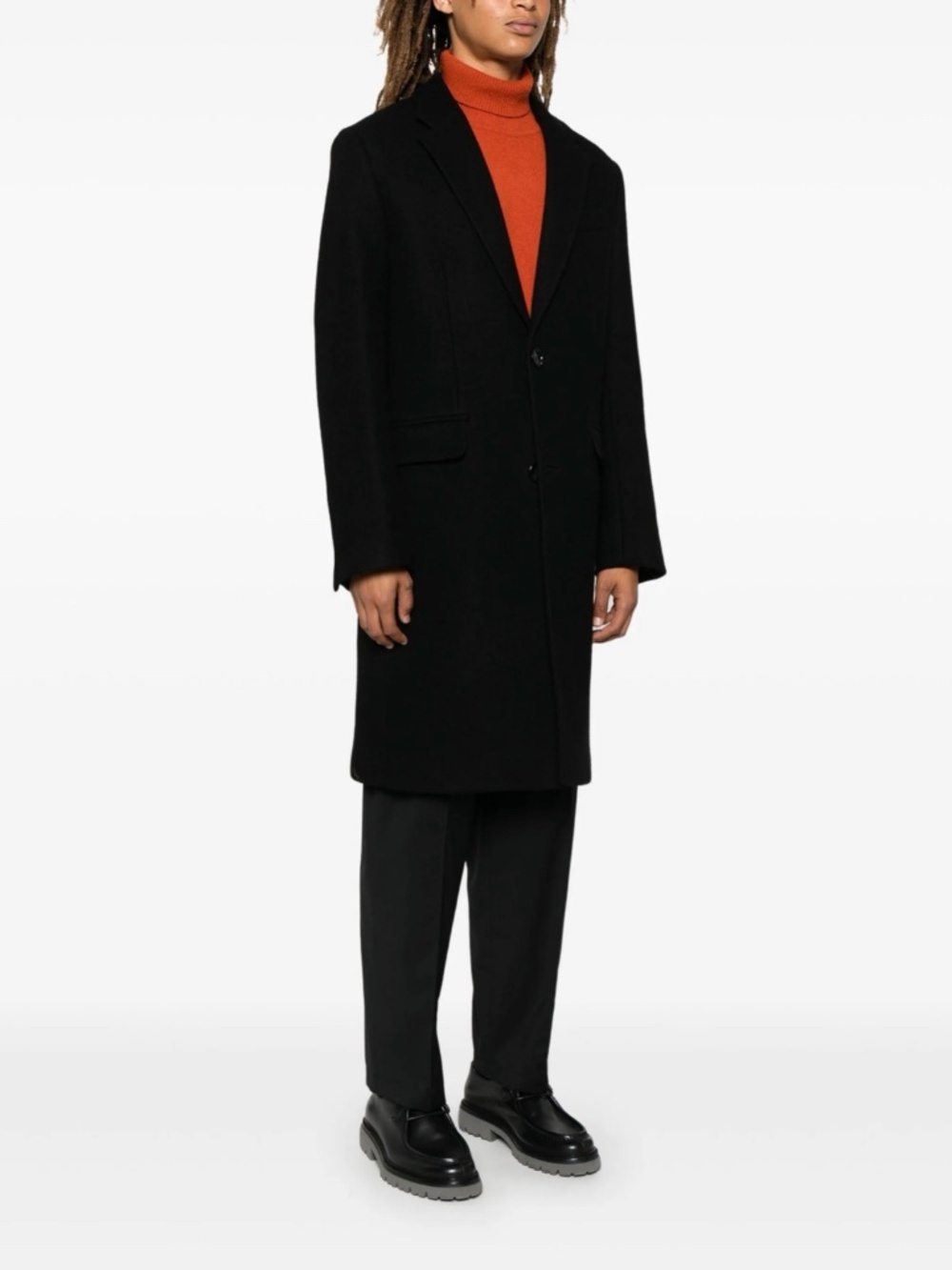 Ami single-breasted wool overcoat - Picture 7 of 7